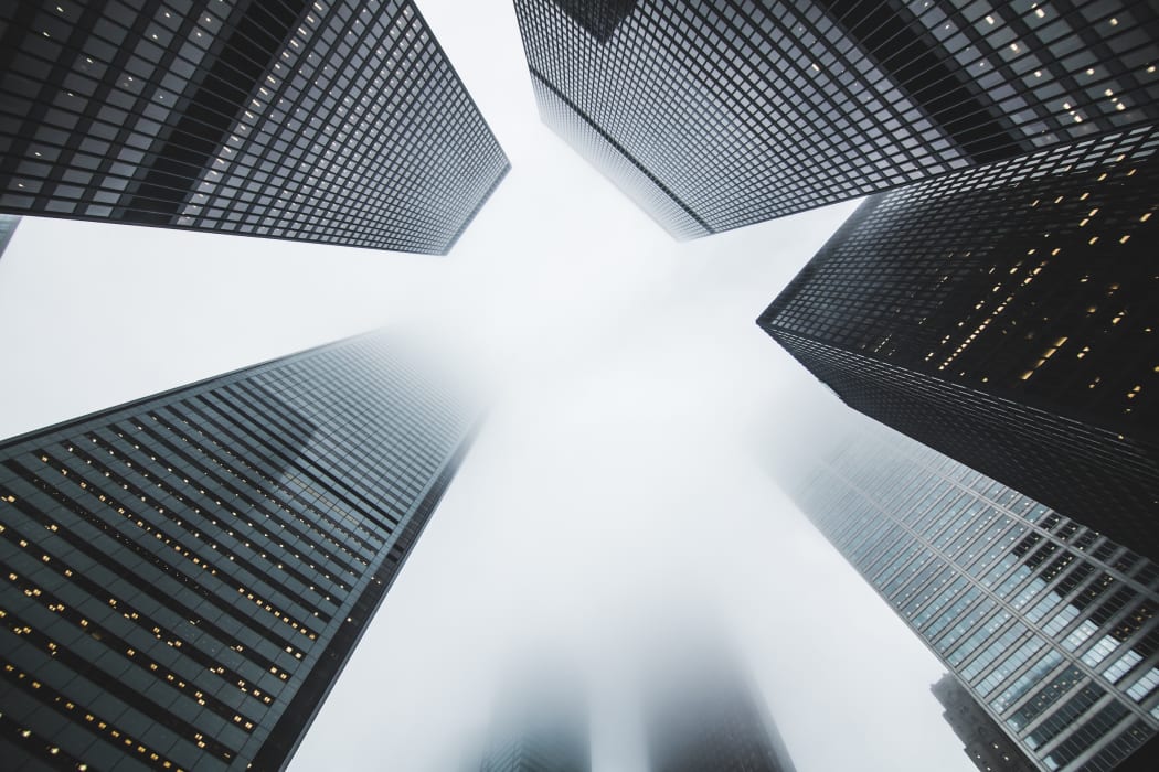 Buildings in China from below