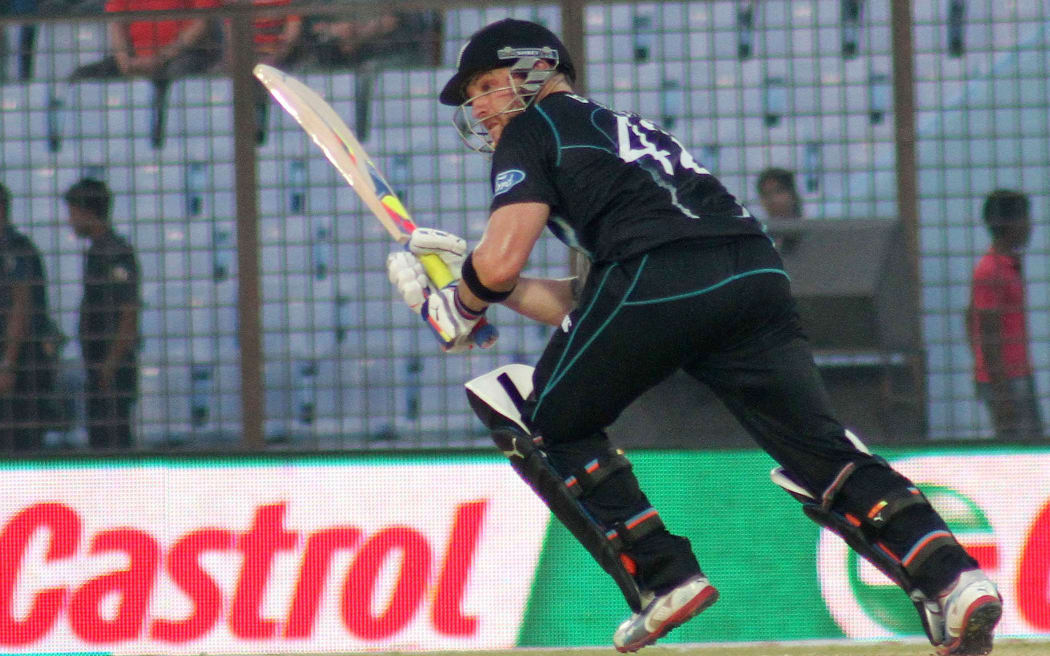 Black Caps captain Brendon McCullum batting - New Zealand Black Caps v Netherlands, Zahur Ahmed Chowdhury Stadium, Chittagong, Bangladesh. ICC World Twenty20 cricket Bangaldesh 2014. 29 March 2014. Photo: Shamsul hoque Tanku/www.photosport.co.nz