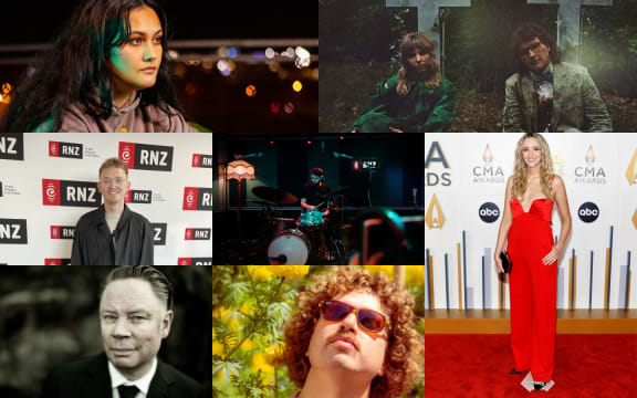 Composite image of Kiwi musicians for May 2024 story about how Kiwi musos make money