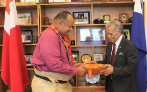 Prime Minister of Tonga Hu'akavameiliku Siaosi Sovaleni and PIF Secretary General Henry Puna meet in Tonga ahead of PIF Special Leaders Retreat in Fiji.