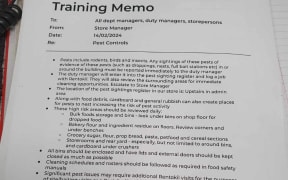 Woolworths has issued an internal memo instructing staff to report any in-store sightings or evidence of rodents, birds or insects to their duty manager. The document leaked to RNZ stated cleanliness and pest control review would be carried out next week.