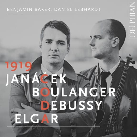 Cover art for album featuring violin and piano music.