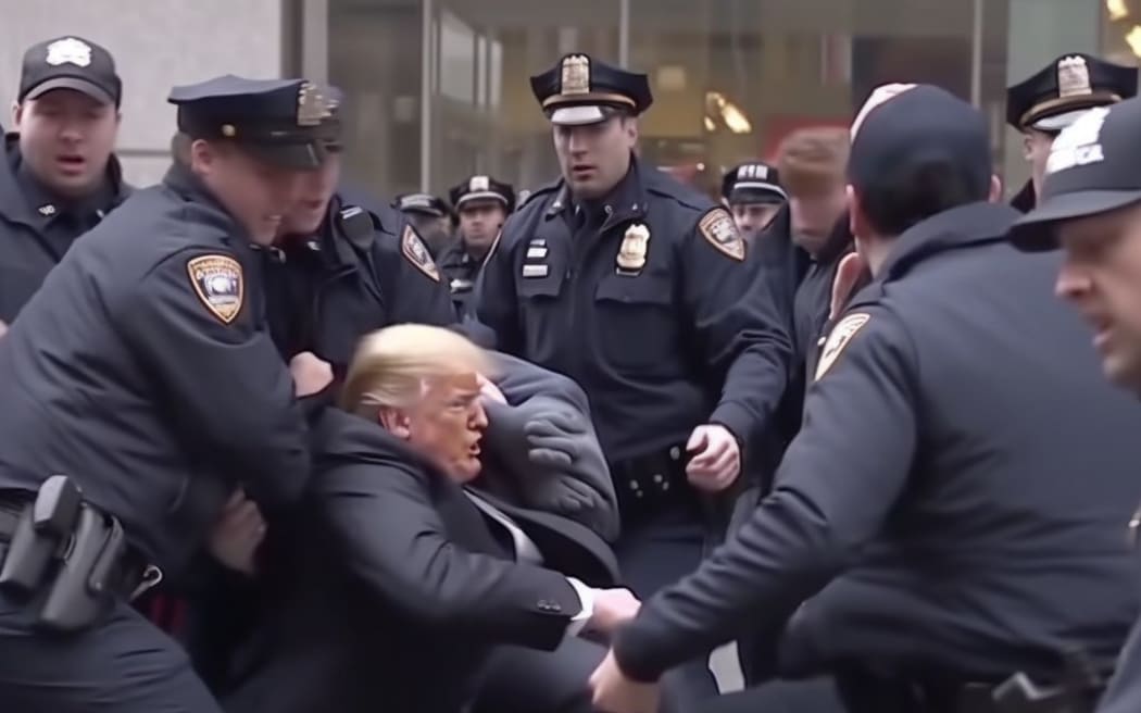Fake Trump Arrest Photos How To Spot An Ai Generated Image Rnz News 
