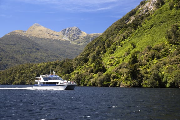 Patea Explorer cruise boat, Doubtful Sound, Fiordland National Park.