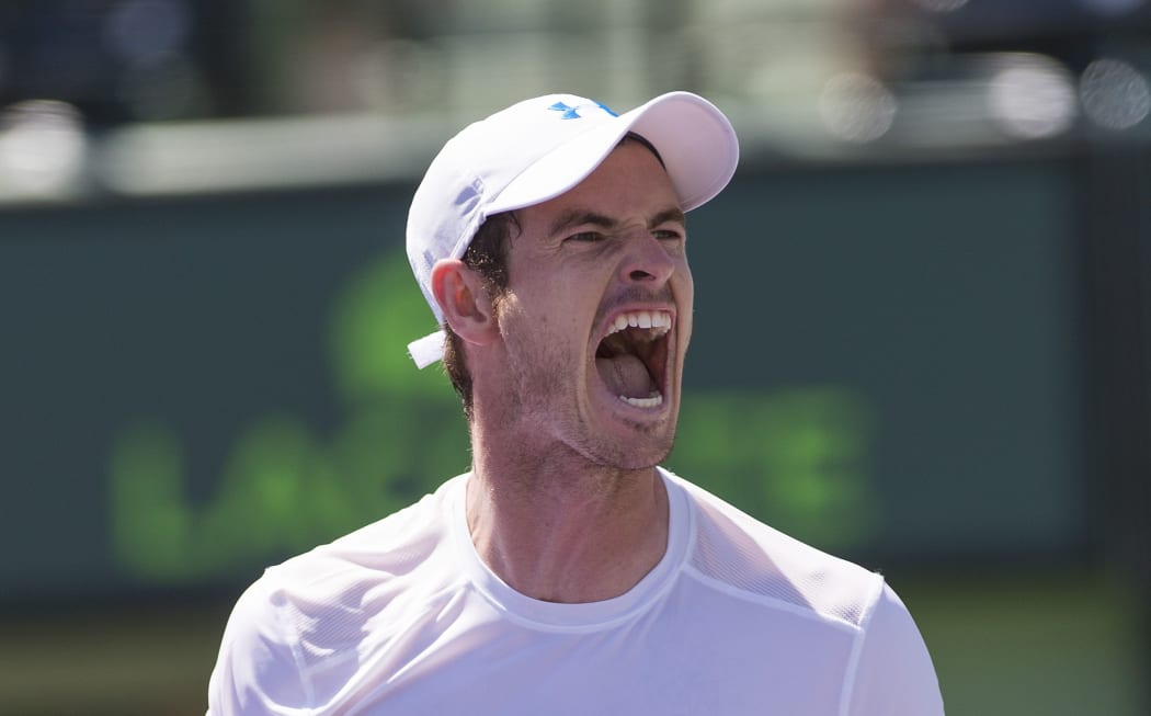 Andy Murray competes in Miami 2015