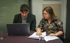 Laura Roberts with her husband Ben.