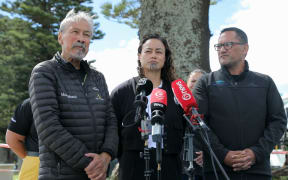 The three chairpersons of the three Tauranga iwis Ngāi Te Rangi, Ngāti Ranginui and Ngāti Pukenga.