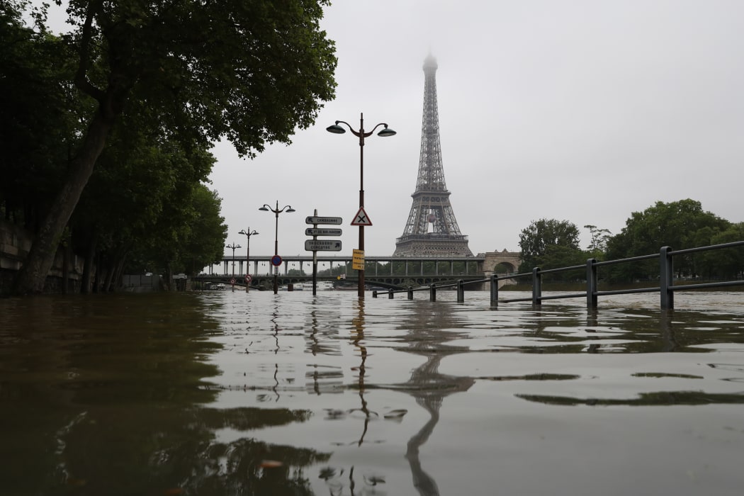 The River Seine burst its banks.