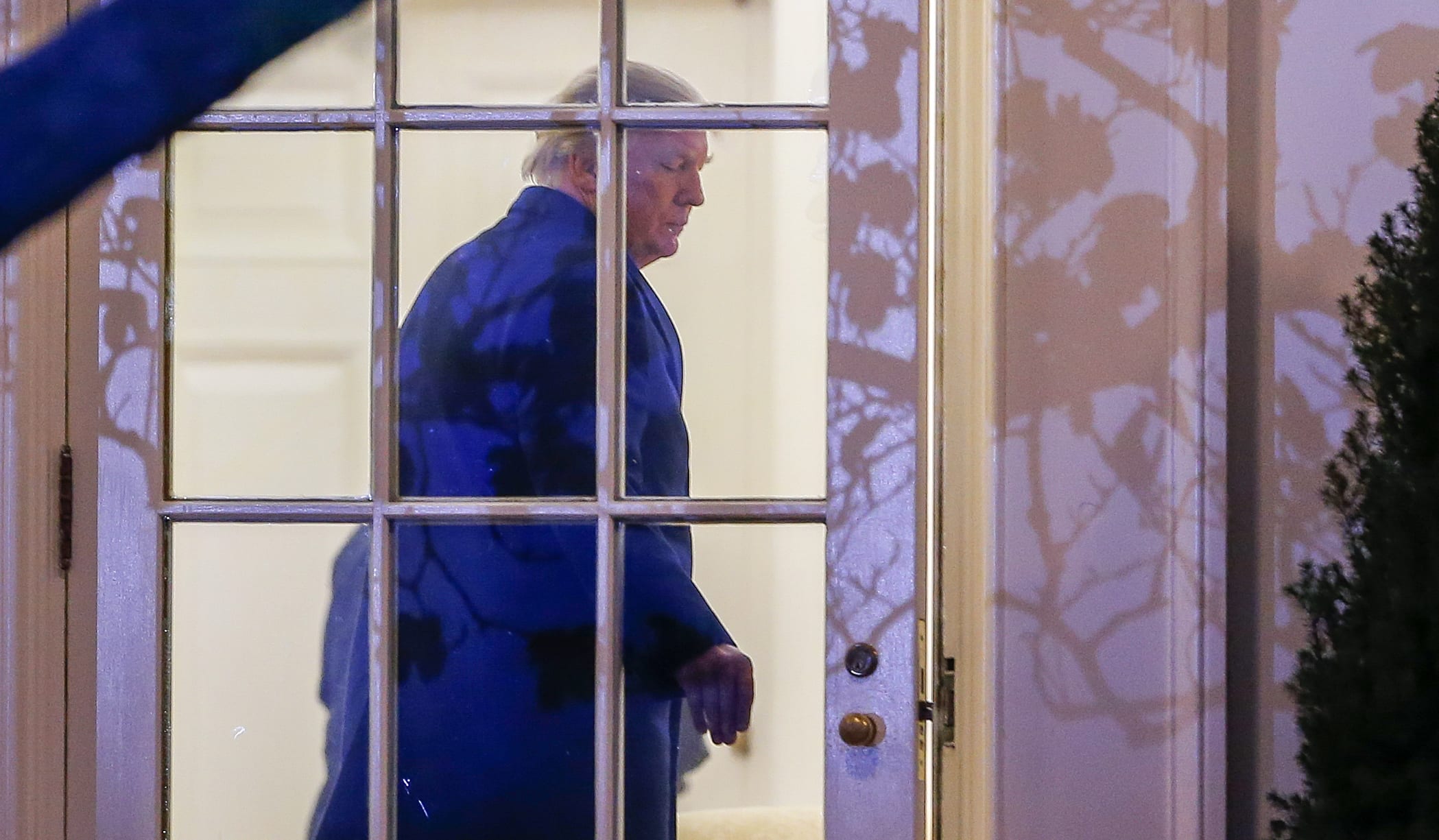 President Donald Trump returns to the White House after a weekend at his Palm Beach, Florida.