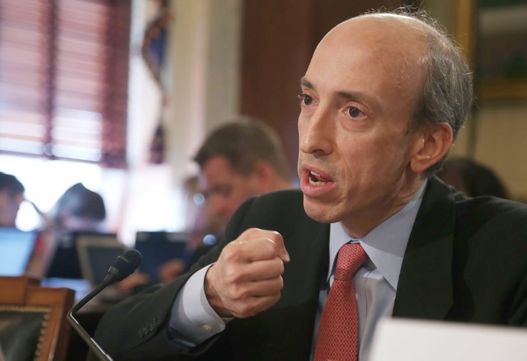Gary Gensler, Chairman of the Commodity Futures Trading Commission, testifies during a Senate Agriculture, Nutrition and Forestry Committee hearing on Capitol Hill, July 17, 2012 in Washington, DC. The committee is hearing testimony on the effectiveness of the Dodd-Frank bill two years later.