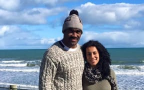 Nemani Waka and his partner Francesca Rex-Horoi.