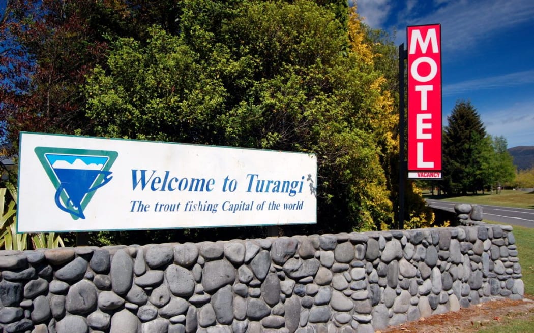 The old Tongariro River motel sign.