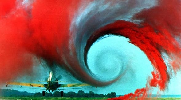 Turbulence in the tip vortex from an airplane wing