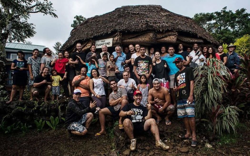 Film crew in Samoa for the short film Liliu