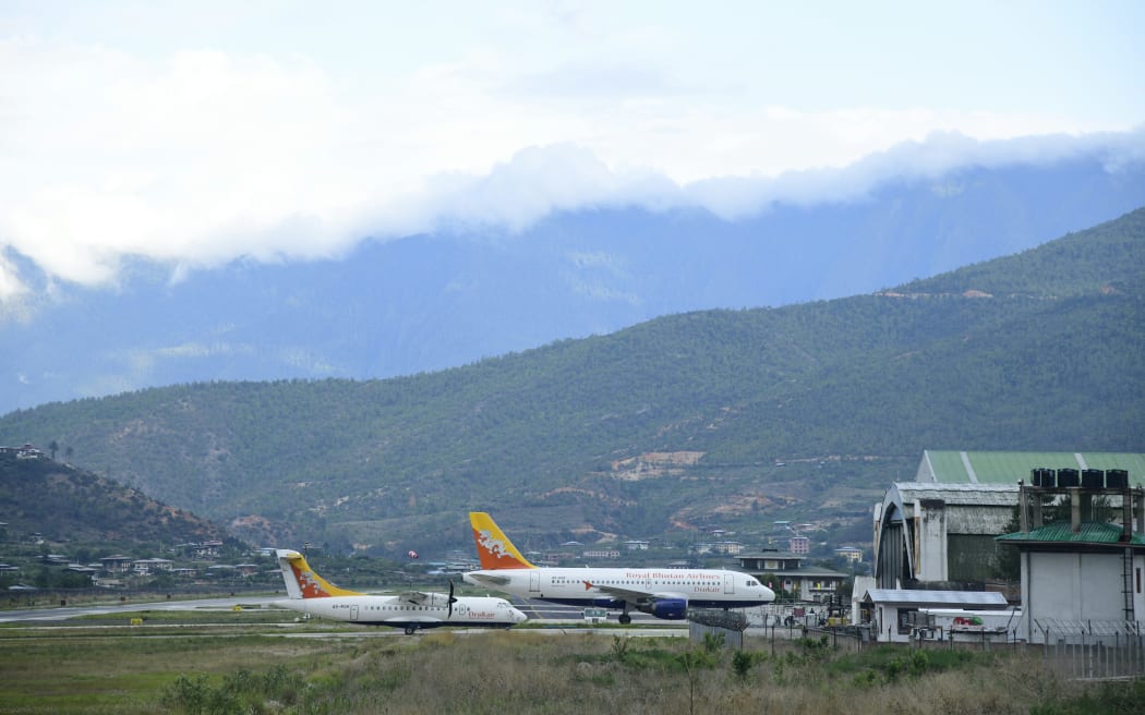 Paro International Airport in Bhutan