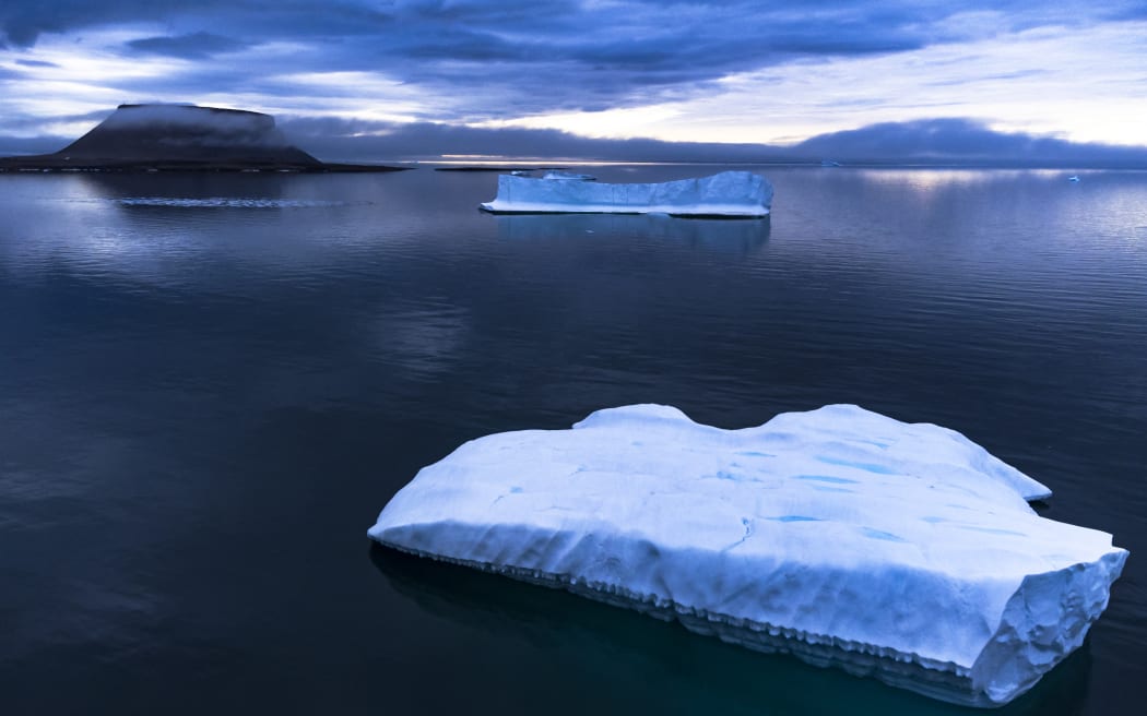Icebergs float in Baffin Bay near Pituffik, Greenland on 20 July, 2022, as captured with a drone during a NASA mission along with University of Texas scientists to measure melting Arctic sea ice. New observations from ICESAT-2 show remarkable Arctic Sea ice thinning in just three years. Over the past two decades, the Arctic has lost about one-third of its winter sea ice volume, largely due to a decline in sea ice that persists over several years, called multiyear ice, according to a new study. The study also found sea ice is likely thinner than previous estimates.