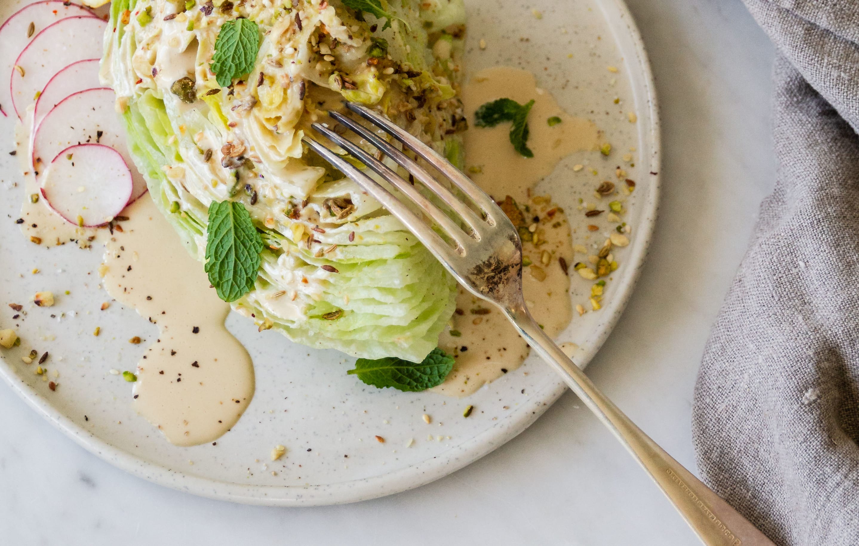 Iceberg wedge salad