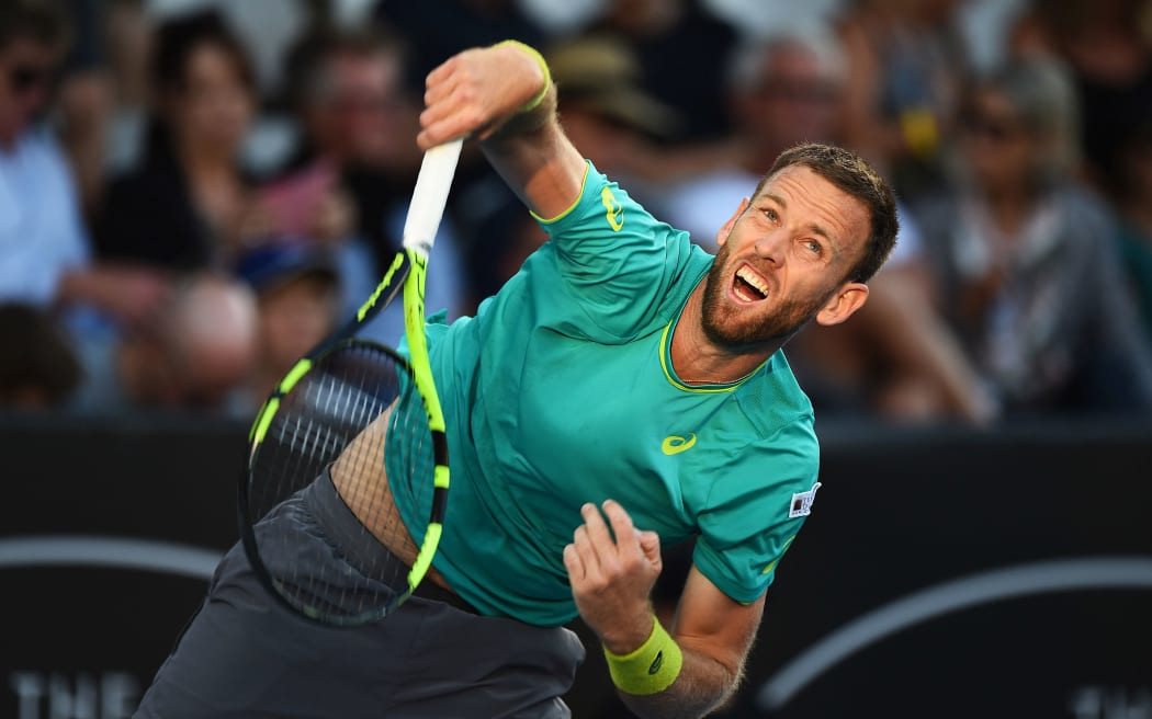 Michael Venus during the ASB Classic ATP Men's Tournament Day 1