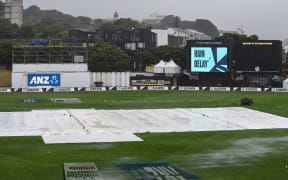 Wet weather delays the start of the second cricket test between New Zealand and Bangladesh at the Basin Reserve in Wellington.