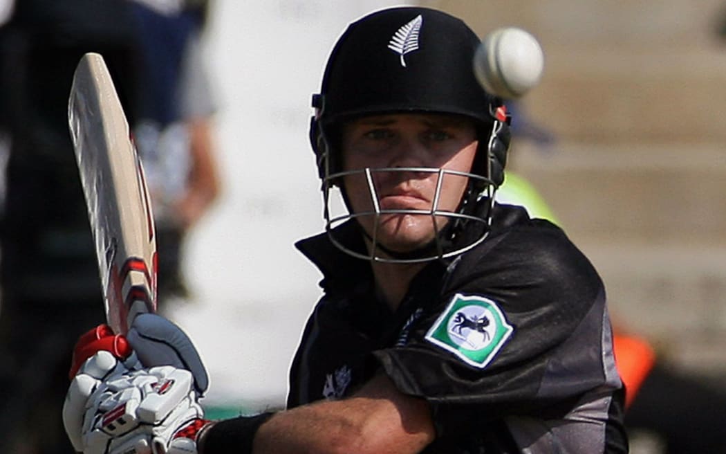 Lou Vincent in action for the Black Caps.