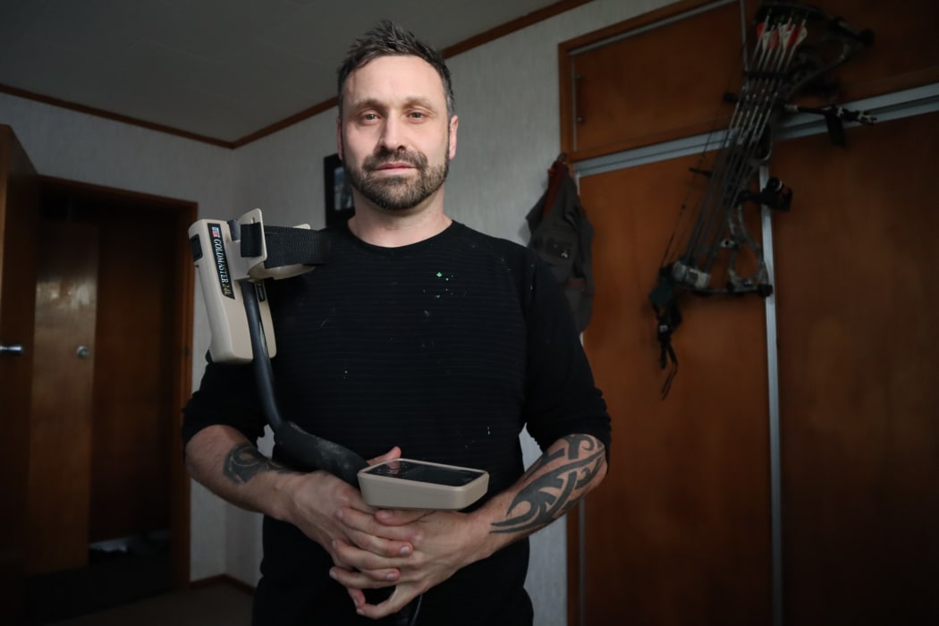 Craig Douglas and his metal detector.