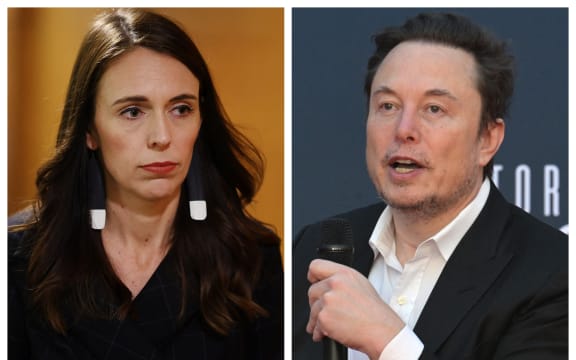 Jacinda Ardern and Elon Musk