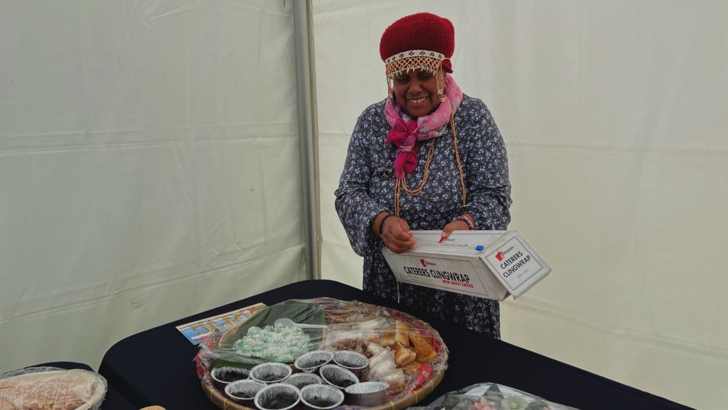 Beverley Vokia-Scarlett at the marae