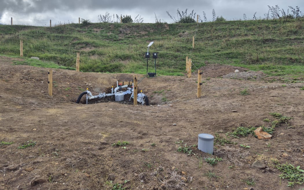 Along with Massey University, the Dunlop's are trialing a bioreactor on the farm.