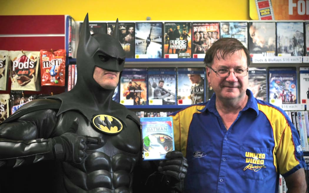 Wilfred Buser, the owner of the last remaining franchise video store in New Zealand.