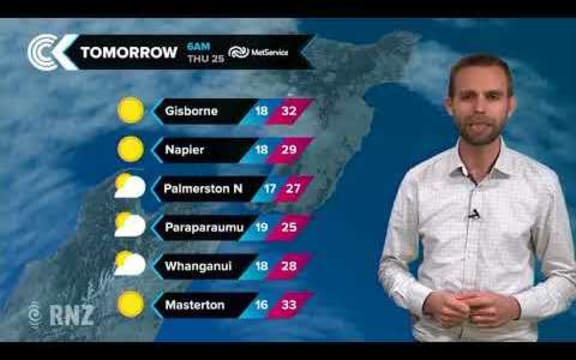 Checkpoint weather   Wednesday 24 January: RNZ Checkpoint