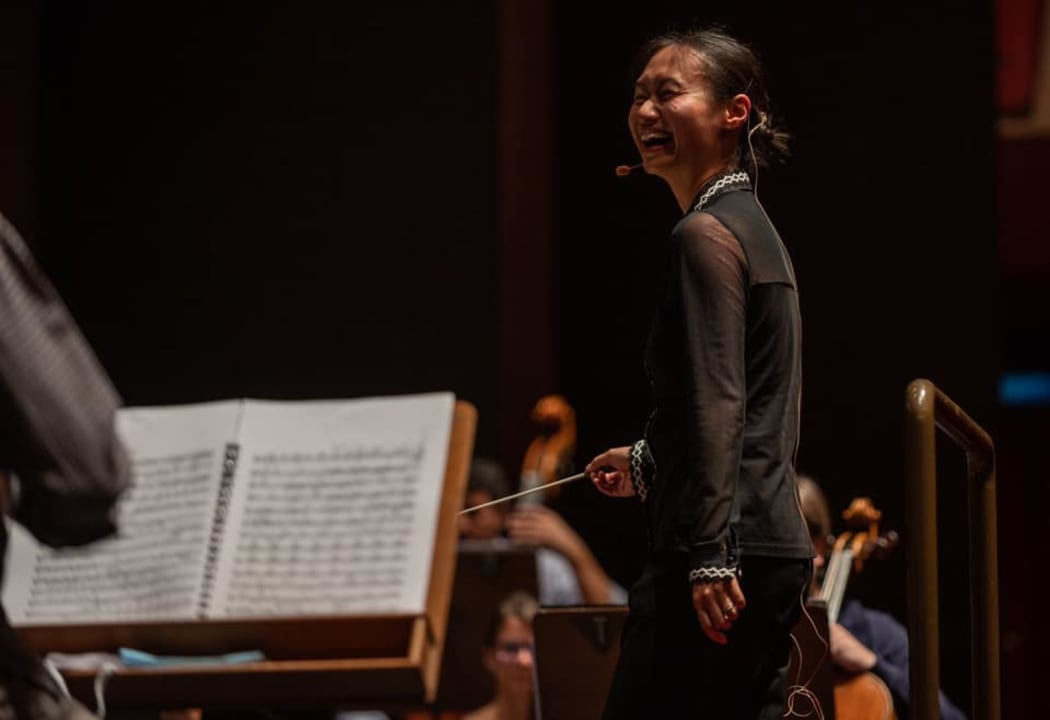 Tianyi Lu enjoying herself at the “Guido Cantelli” competition