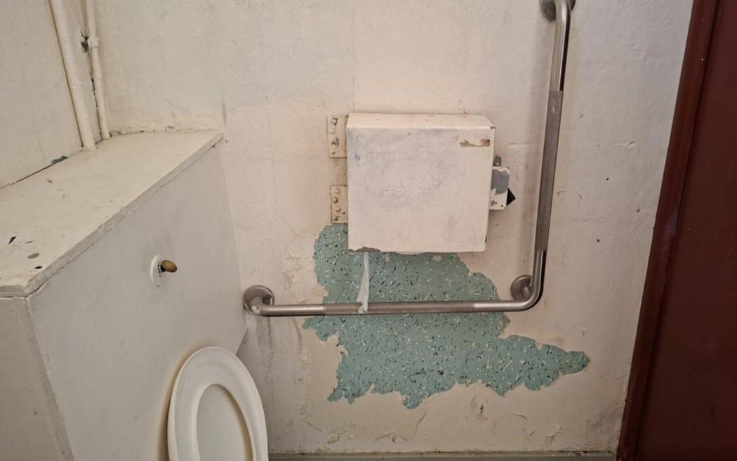 The toilet block at the Whakawerawera Māori Village on Tryon St, Rotorua. Photo / Mathew Nash