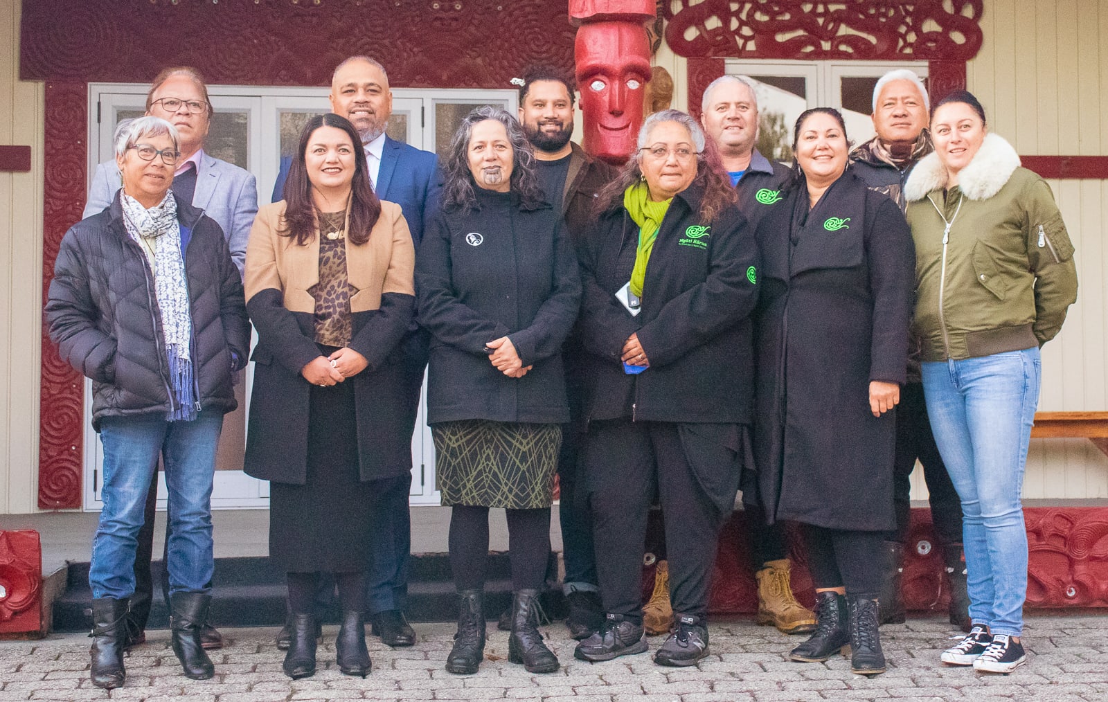 Members of Te Āwhina Marae