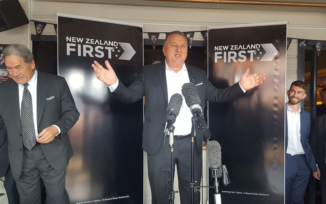 Shane Jones announces he will be the New Zealand first candidate for Whangarei.