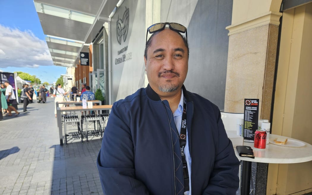 Te reo advocate Leon Blake is leading one of the sessions at Toitū te Reo.
