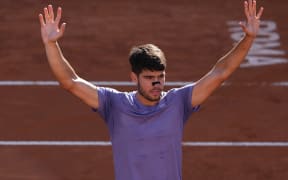 Carlos Alcaraz at the 2025 Italian Open.