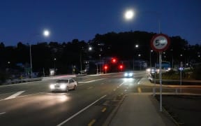 State Highway 1 through Whangārei, one of the sections which has been four-laned in recent years.