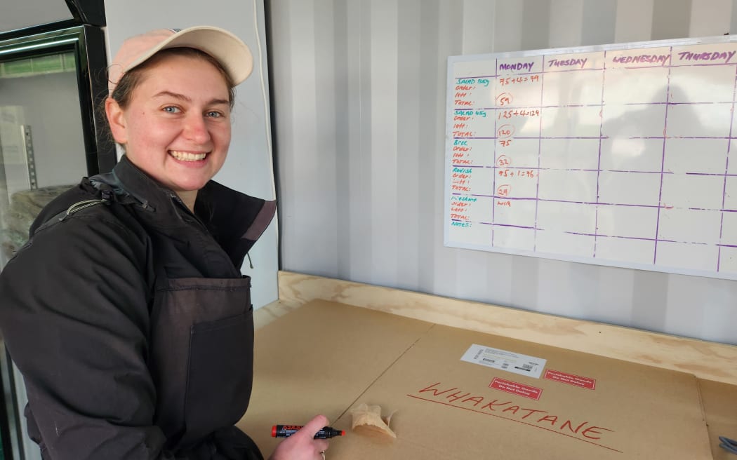 Kate Crossman joined the three woman team at Mama Kali's Farm after working in the kiwifruit industry