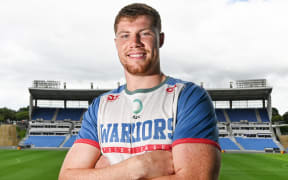Morgan Gannon of the Warriors portrait, NZ Warriors training and Media at Go Media Stadium, Auckland.