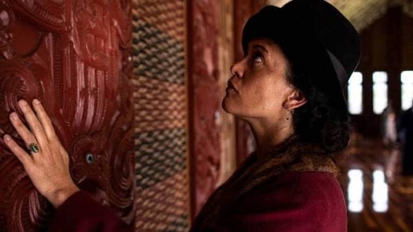 Miriama McDowell as Dame Whina Cooper in the 2022 film, Whina.