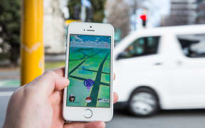 Pokemon Go being played on a mobile