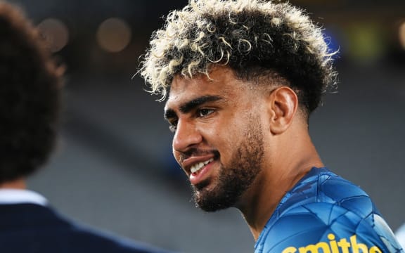 Hoskins Sotutu after the match.
Blues v Force, Sky Super Rugby Trans-Tasman. Eden Park, Auckland. New Zealand. Saturday 12 June 2021. Â©
