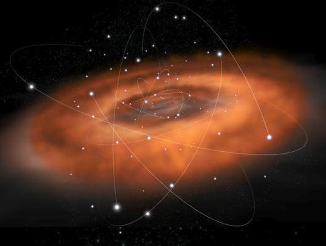 The Milky Way has a massive black hole at its centre known as Sagitarrius A*.