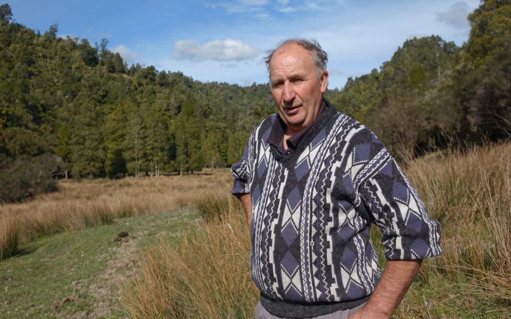 Tony Pascoe at Mangapēpeke Valley, where he is fighting against the Mt Messenger bypass project.