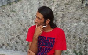 Behrouz Boochani at the Manus Island detention centre.