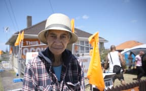 Niki Rauti outside her Taniwha St home.