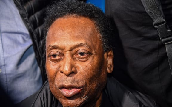Brazilian football great Edson Arantes do Nascimento, known as Pele, 2019.
