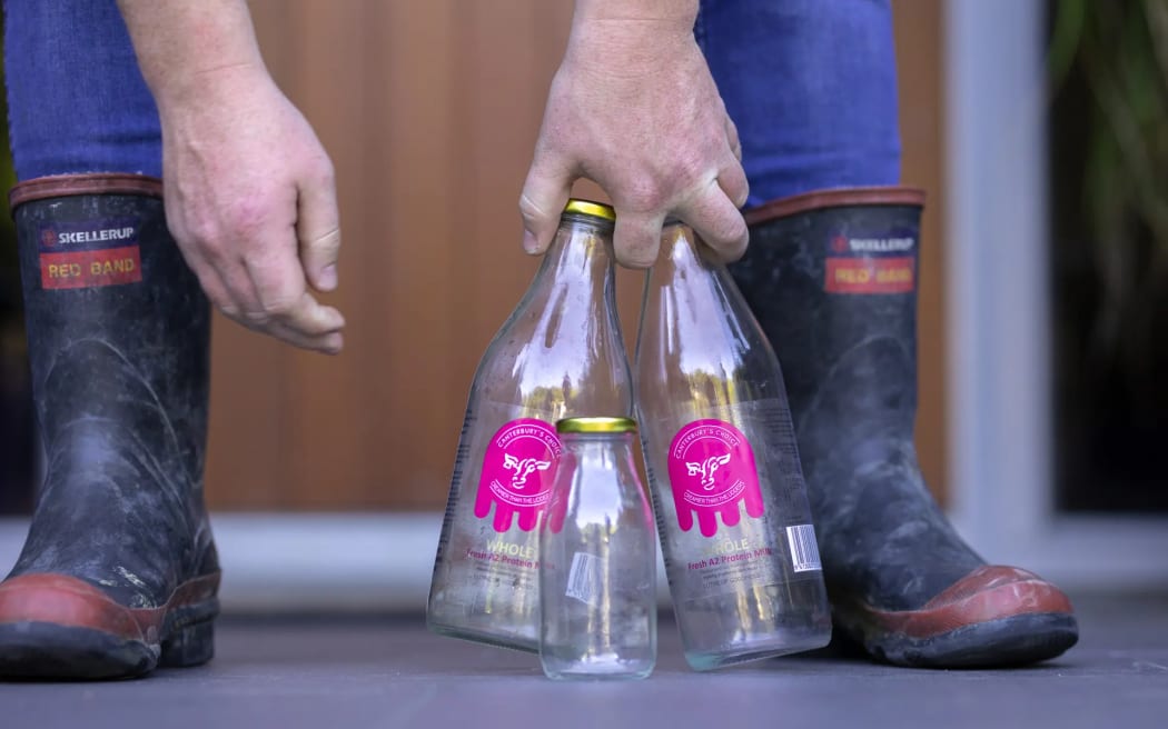 milk bottles