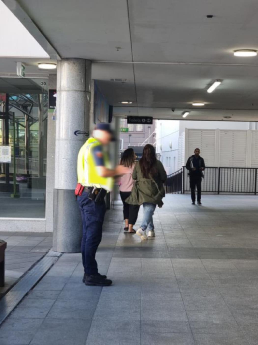The security guard who took photos of children at the station. Cityguard's managing director Ian Crawford said it was routine for security guards to take photographs of members of the public.