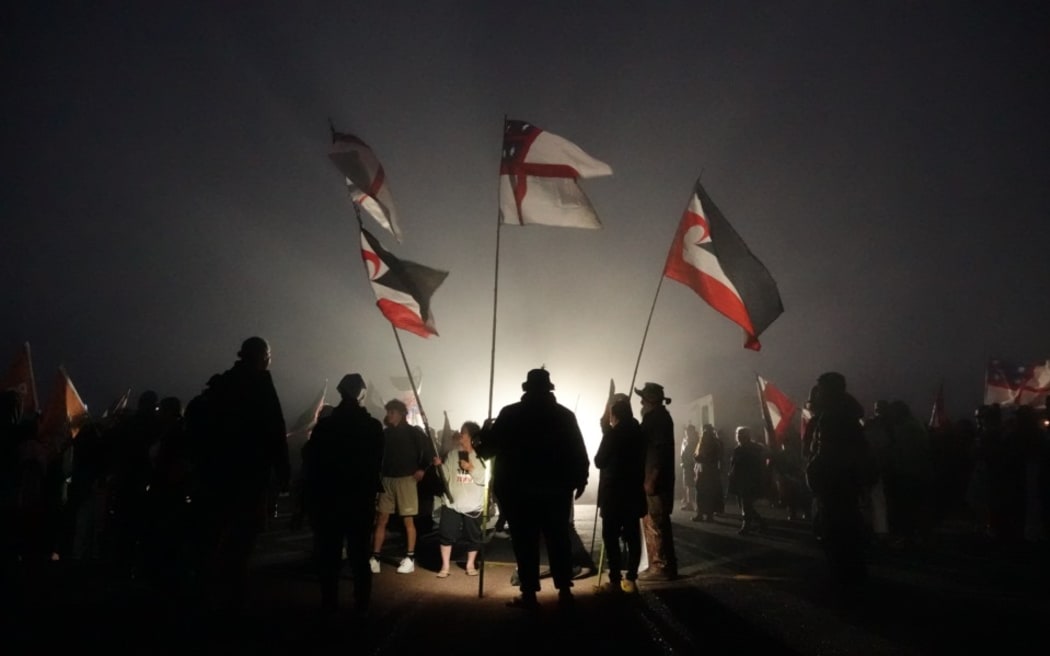 A dawn karakia at Cape Reinga  launched a national hīkoi opposing the Treaty Principles bill and government policy affecting Māori.